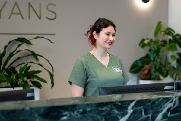 - Reception team member at The Banyans Medical Centre in Brisbane